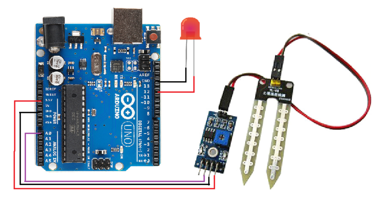 Moisture Sensor interface with Arduino